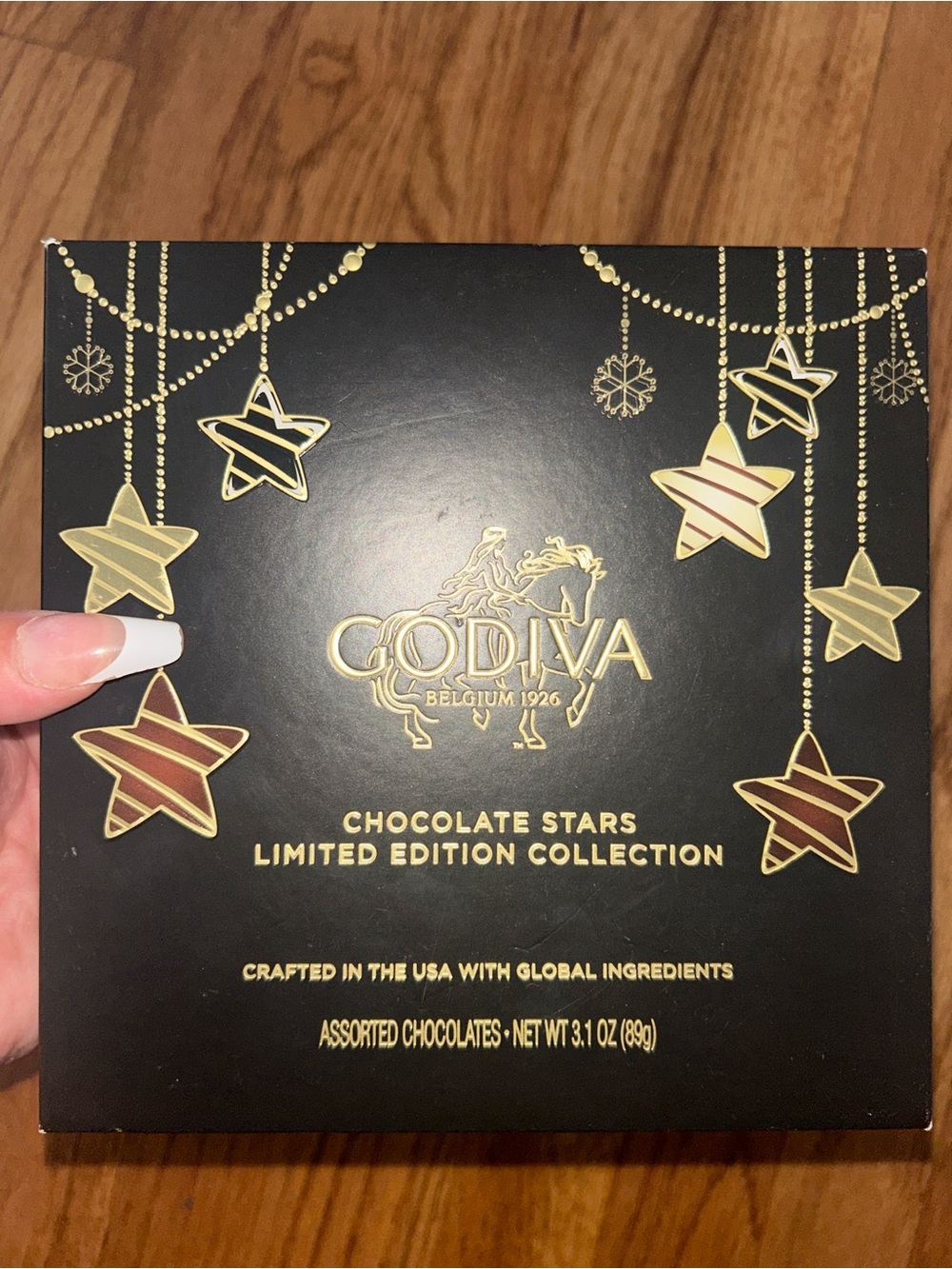 Godiva Chocolate Stars Limited Edition - Black & Gold Box NIB
